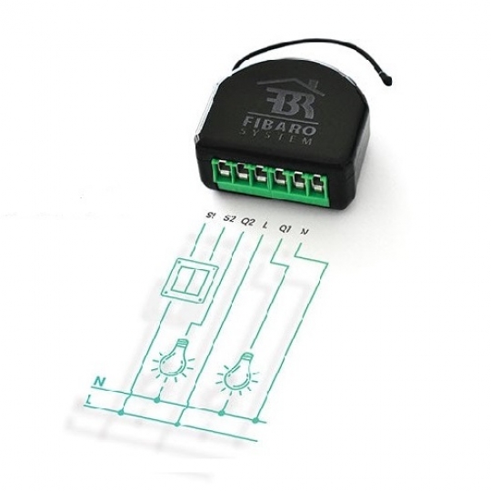 Fibaro Double Switch 2 (FGS-212) - Công tắc đôi thông minh